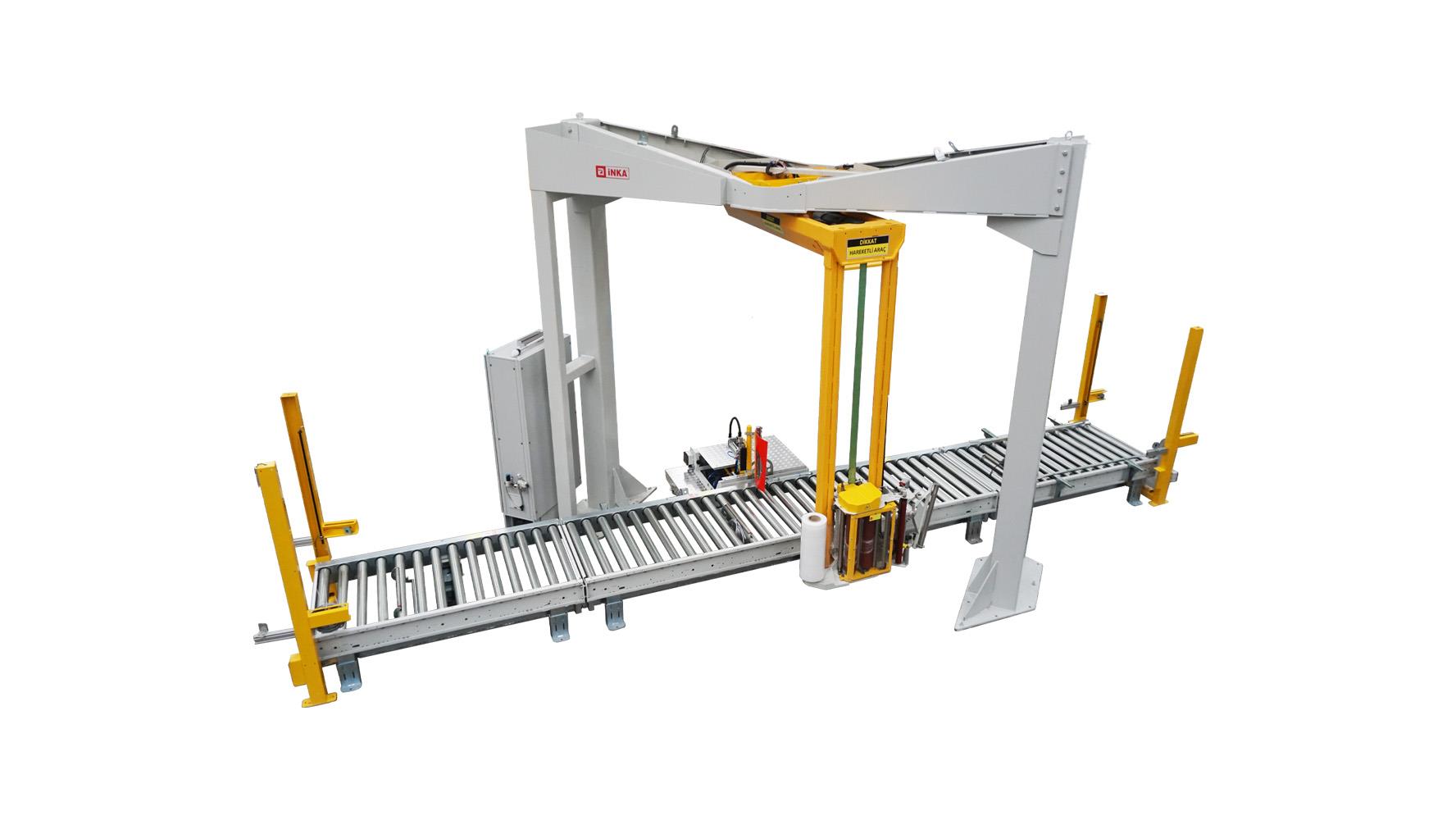 Full Automatic Stretch Wrapper With Rotating Arm
