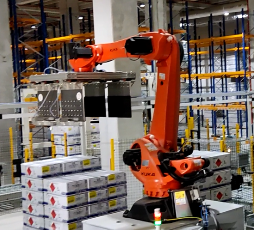 Robot Arm Palletizing System